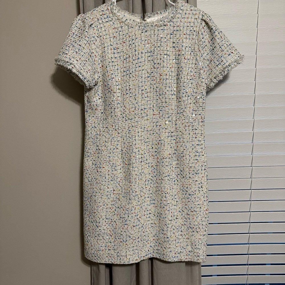 Alex Marie Ivory tweed dress